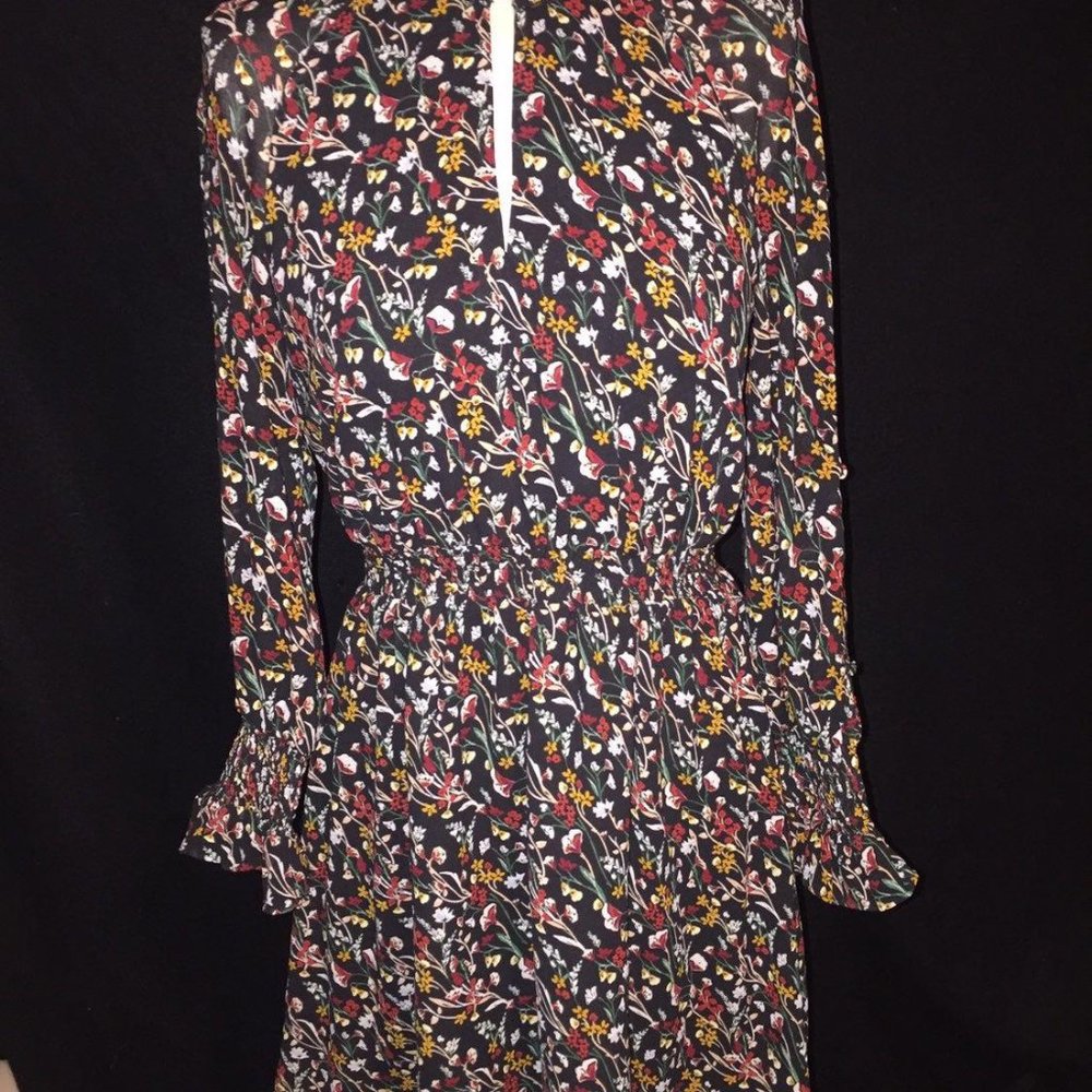 Rachael Ray long sleeve flower dress